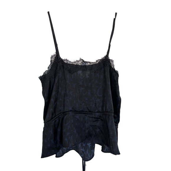 Rachel Roy Moon & Star Print Lace Trim Sleep Top - Picture 5 of 5
